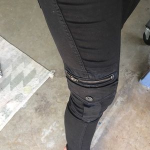 Frankie B  super skinny super low rise moto cargo